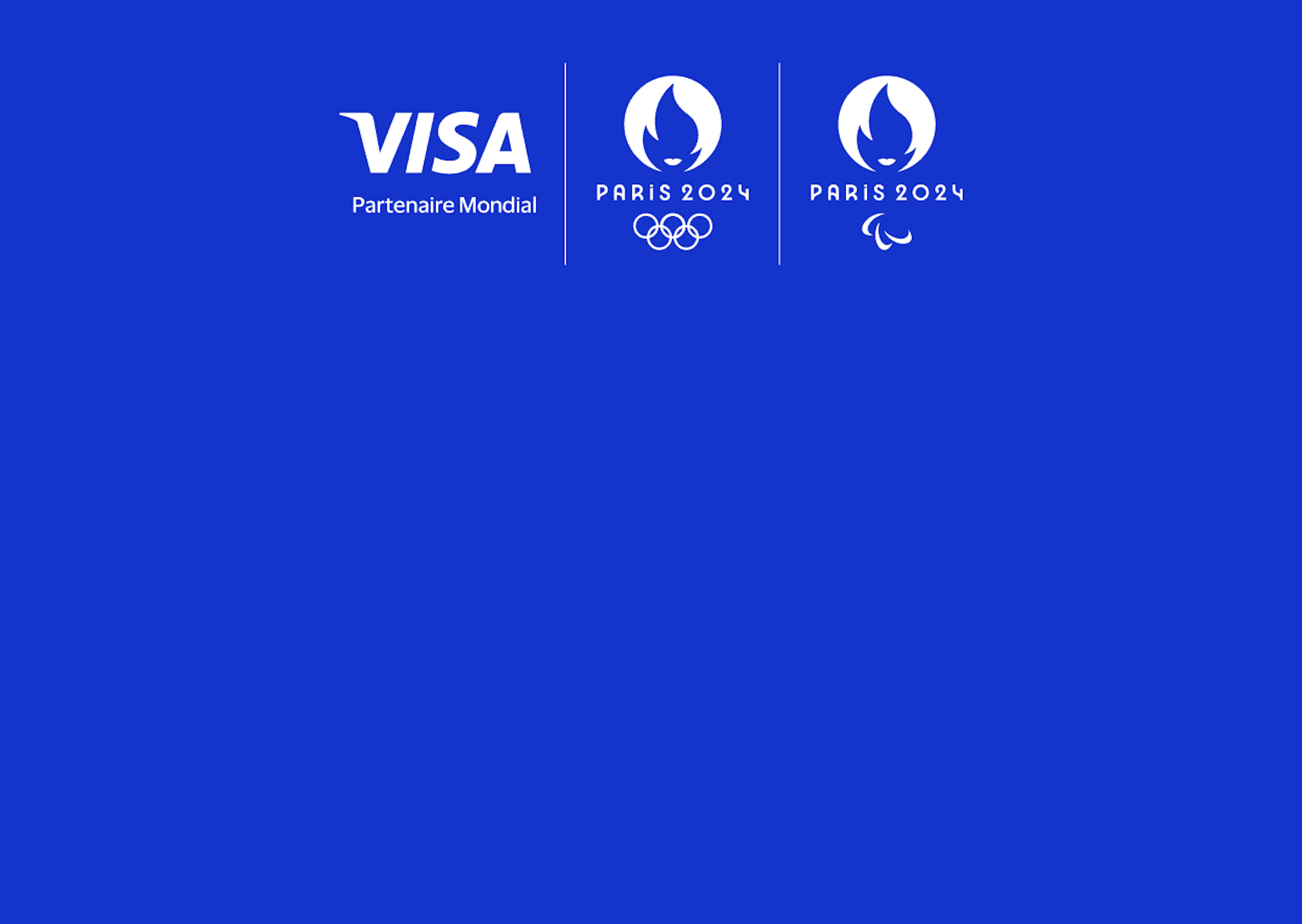Fond bleu Visa